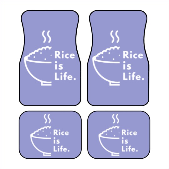 Discover Rice is Life. Tri-blend Car Mats