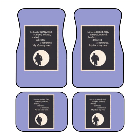 Discover TV Quote - The Prisoner Car Mats