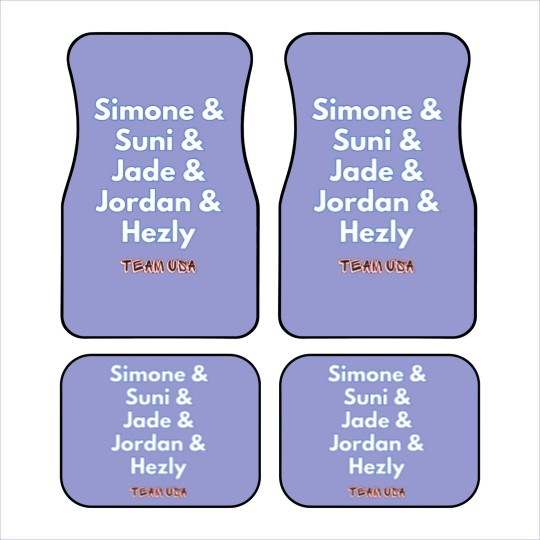 Discover USA Women's Gymnastics Simone Biles, Suni Lee, Jade Carey, Jordan Chiles Car Mats