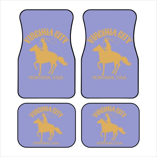 Discover Vintage-Style Virginia City Montana U.S.A. - Gold - CowboyWesternWild West Car Mats