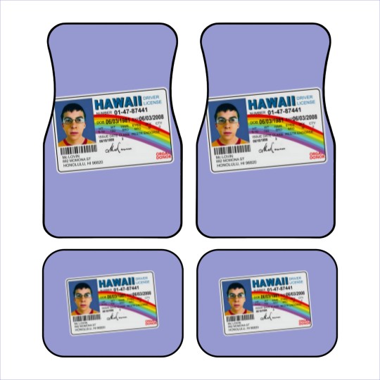 Discover Superbad McLovin Car Mats Car Mats