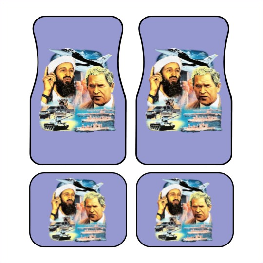 Discover 9-11 Vintage Car Mats Rap Car Mats Osama Bin Lade Car Mats