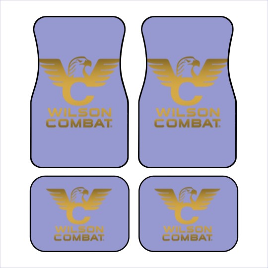 Discover wilson combat golden logo Car Mats