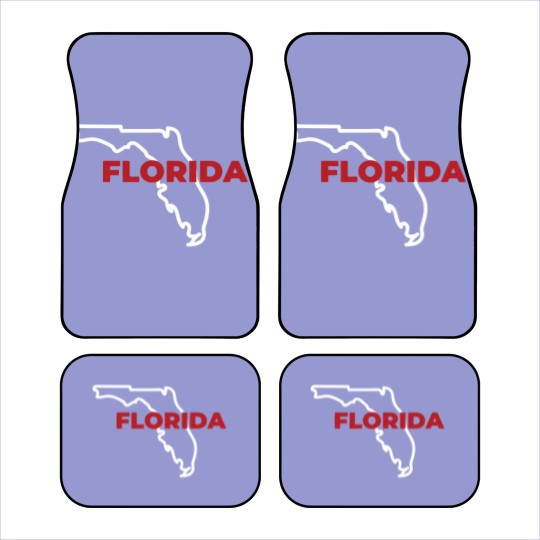 Discover Florida Map Outline - Florida Map - Car Mats