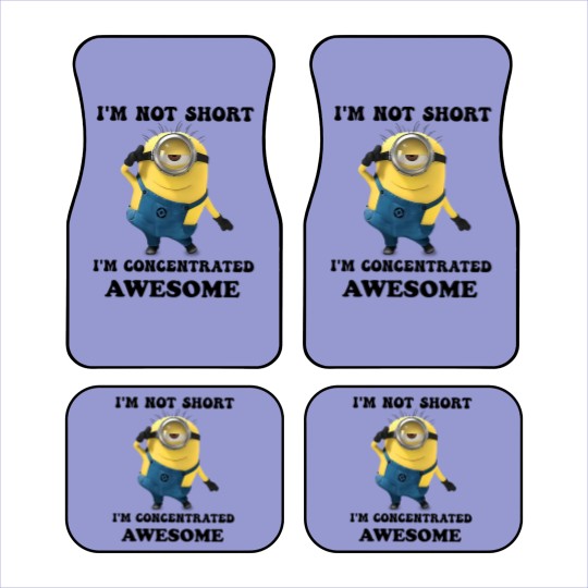 Discover Minions I'm Not Short I'm Concentrated Awesome The Rise of Gru Graphic Car Mats