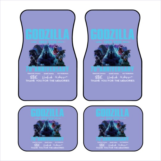 Discover God zilla 1954-2024 70th Anniversary Thank You Car Mats, God zilla Car Mats