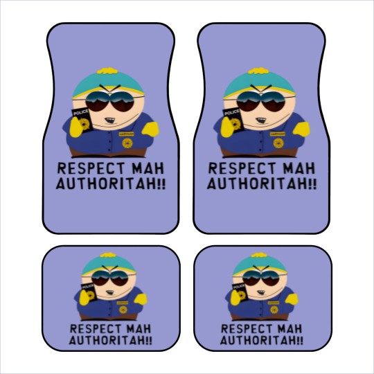 Discover RESPECT MAH AUTHORITAH! Temporary design Car Mats