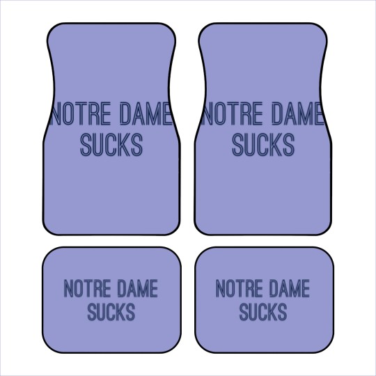Discover ND Sucks (Navy Text) - ND Sucks - Car Mats
