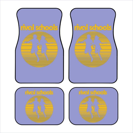 Discover Rival Schools Logo Yellow 17 Car Mats
