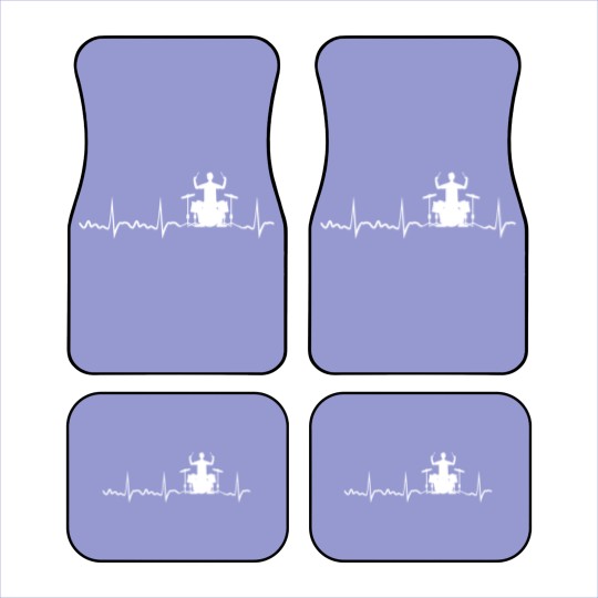 Discover Drummer Heartbeat Drummer Drum Band Car Mats