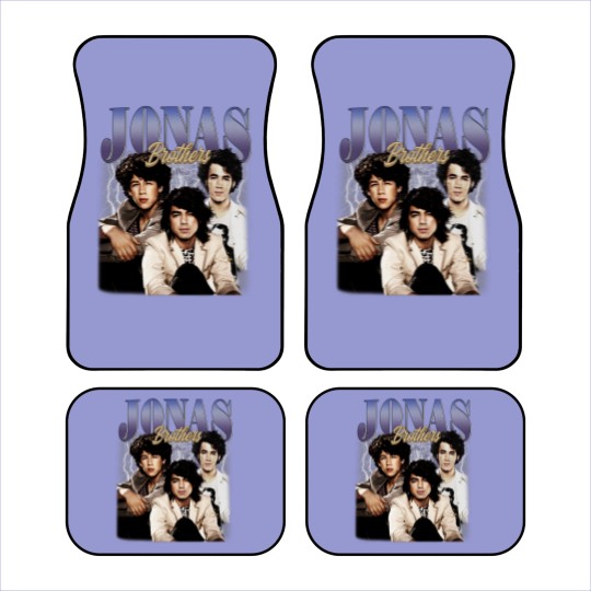 Discover Jonas Brothers 90s Vintage Car Mats, Jonas Brothers Bootleg Car Mats, Jonas Brothers Car Mats
