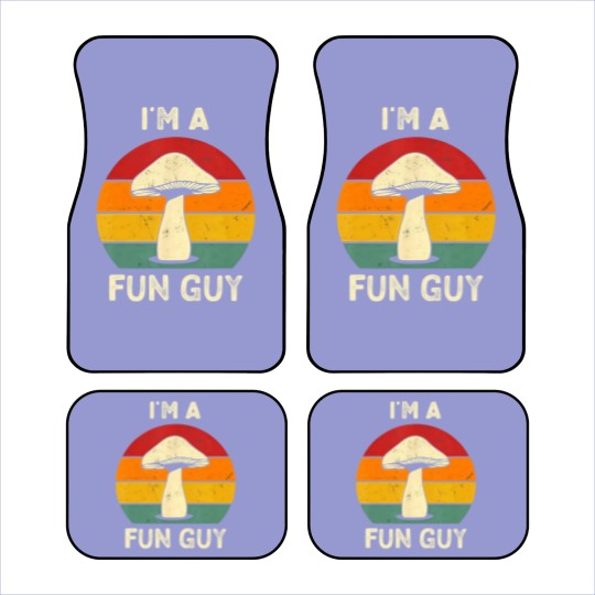 Discover Funny Funguy Mushroom Car Mats Fungi Joke Pun Mushroom Pickers Car Mats