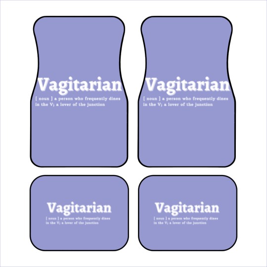 Discover Vagitarian Car Mats
