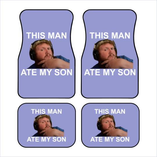 Discover Caseoh This man ate my son funny meme Car Mats
