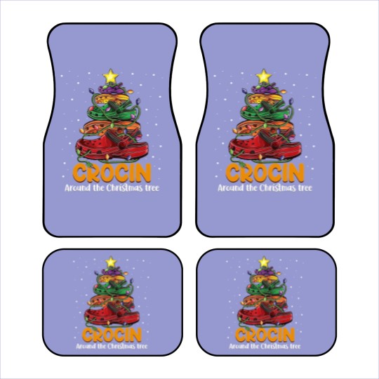 Discover Crocin around the christmas tree Classic Car Mats