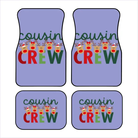 Discover Cousin deer crew Car Mats, Cousin Crew Christmas Car Mats