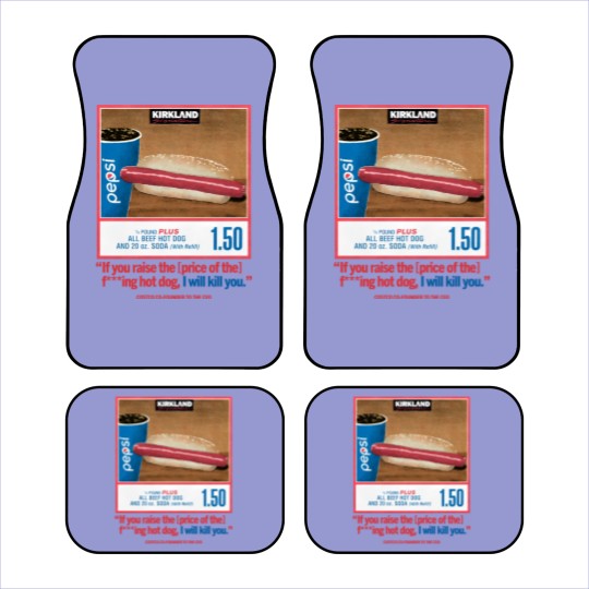 Discover Costco Hot Dog & Soda Combo Car Mats