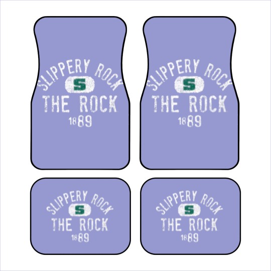 Discover slippery rock he rock vinage 1889 logo officially licensed shir Car Mats