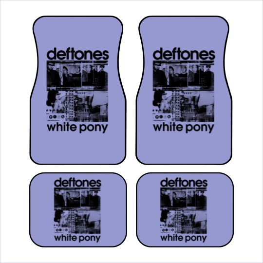 Discover Deftone ROCK BAND Car Mats - white pony