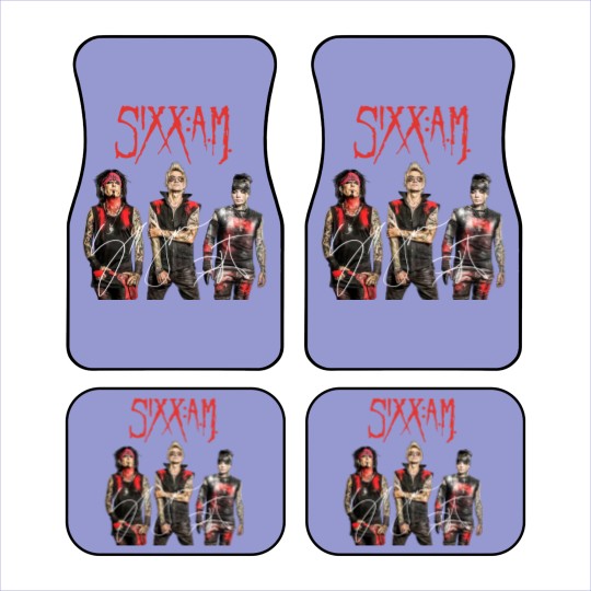 Discover Vintage Sixx AM Band Car Mats, Sixx AM Car Mats, Sixx AM Signed Men Car Mats,