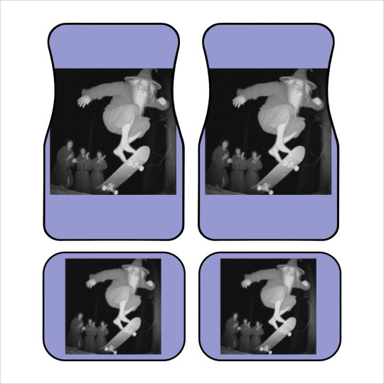 Discover Gandalf skateboarding Car Mats, Gandalf skating in the woods Car Mats