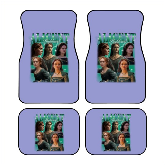 Discover House of the Dragon Car Mats, Retro Alicent Hightower Car Mats, Vintage 90s Bootleg