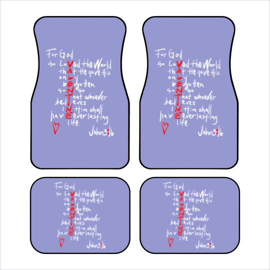 Discover John 3 16 Valentine Car Mats