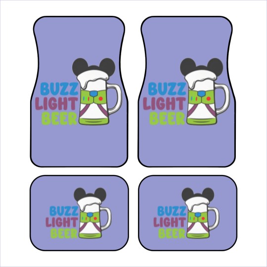 Discover Buzz Light Beer Unisex Jersey Short Sleeve Car Mats