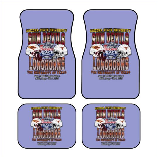 Discover 2025 Chick-fil-A Peach Bowl Matchup Car Mats Arizonna State Sun Devills