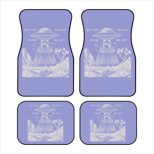 Discover Down Bad, Did Your Really Beam Me Up, Vintage Graphic Car Mats
