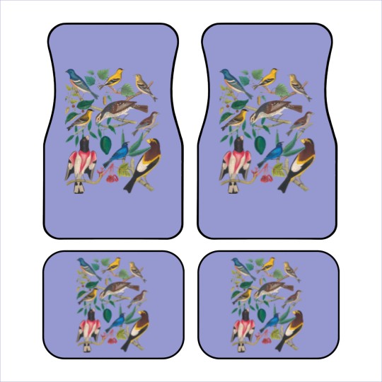 Discover Vintage Botanical Bird, Colorful Birds Short Sleeve Car Mats