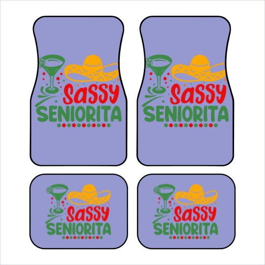 Discover Sassy Seniorita Sombrera Cinco De Mayo Margarita L Car Mats