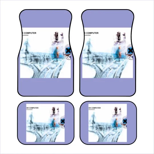 Discover Radiohead Ok Computer Band Car Mats, Music Lovers Car Mats