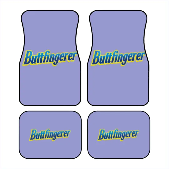 Discover Butterfingerer Adult Funny Car Mats, Butterfinger Parody Car Mats