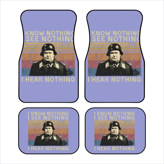 Discover Hogan's Heros I Know Nothing I See Nothing I Hear Nothing Vintage Car Mats
