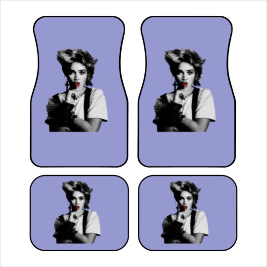 Discover Cool Madonna Lollipop Tour Cotton White Car Mats