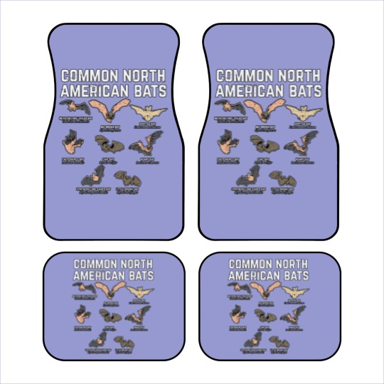 Discover Common North American Bats Car Mats