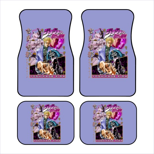 Discover Vintage Yoshikage Kira Jojo's Bizzare Adventure Car Mats