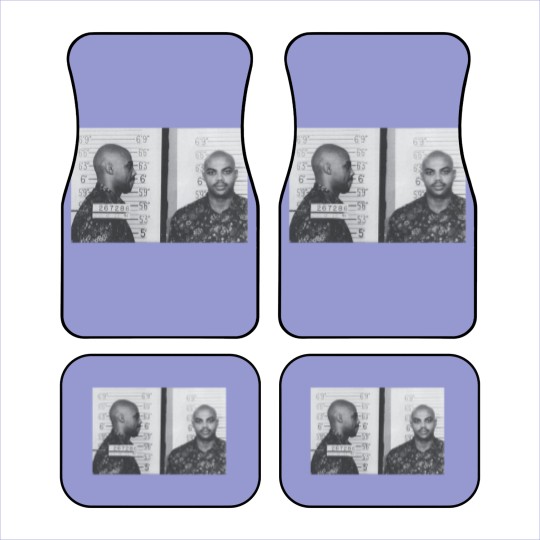 Discover Charles Barkley Mugshot Car Mats, Charles Barkley Car Mats
