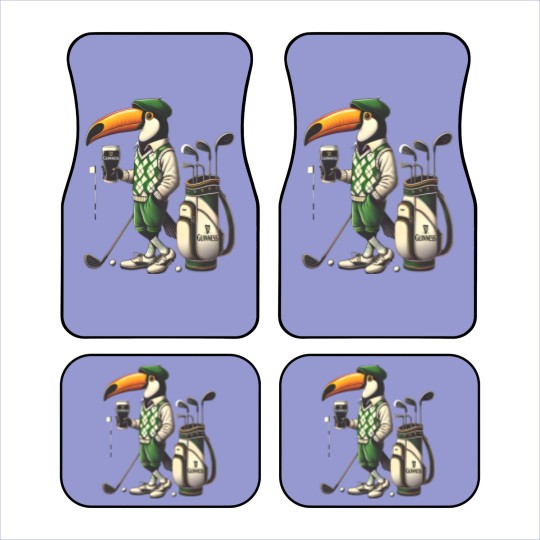 Discover Guinness Golf Irish ToucanBru Unisex Heavy Cotton Car Mats