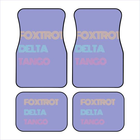 Discover Subtle Anti Trump Car Mats, Foxtrot Delta Tango Car Mats, Political Protest Car Mats