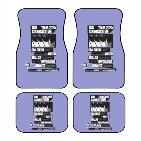 Discover New LCD Soundsystem Band Tour 2025 Car Mats