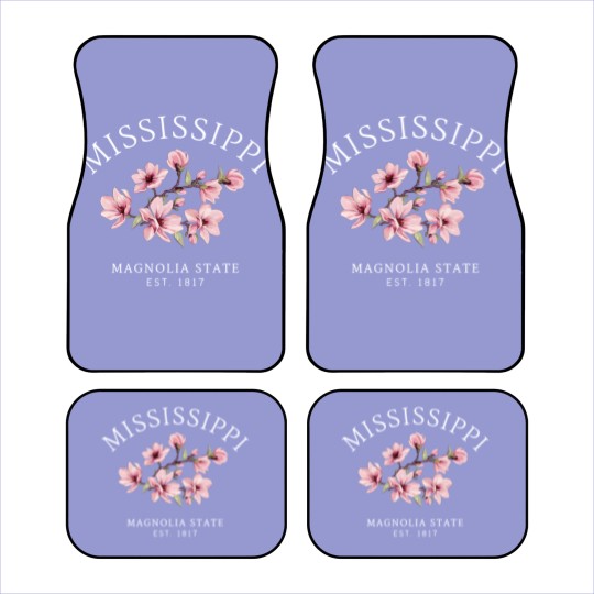 Discover Mississippi Car Mats, Magnolia State Car Mats