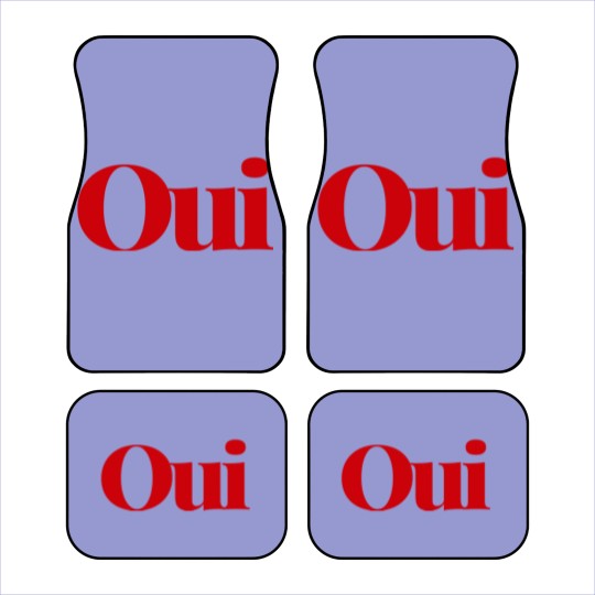 Discover Oui Car Mats, French slogan Car Mats, cute yes Car Mats