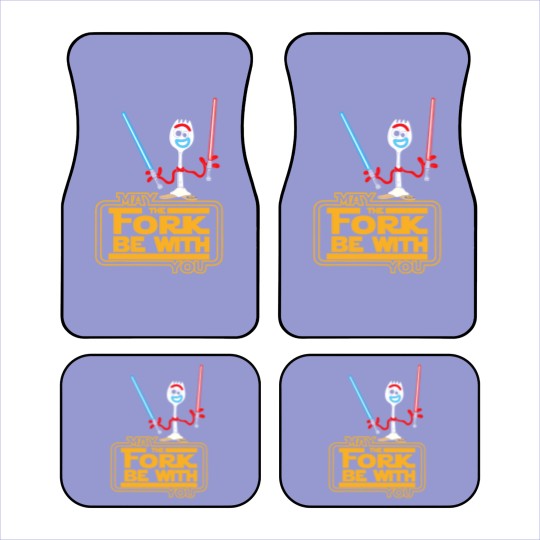 Discover Disneyyy Forky May The Fork Be With You Car Mats, toy stories Forky Car Mats