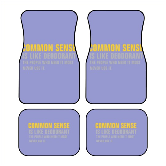 Discover Common Sense Car Mats
