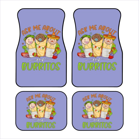Discover Ask Me About Our Burritos Car Mats, Mexico NICU Nurse Car Mats, Nicu Cinco De Mayo Car Mats
