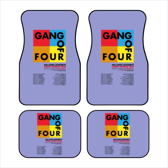 Discover Gang Of Four The Long Goodbye North America 2025 Tour Car Mats