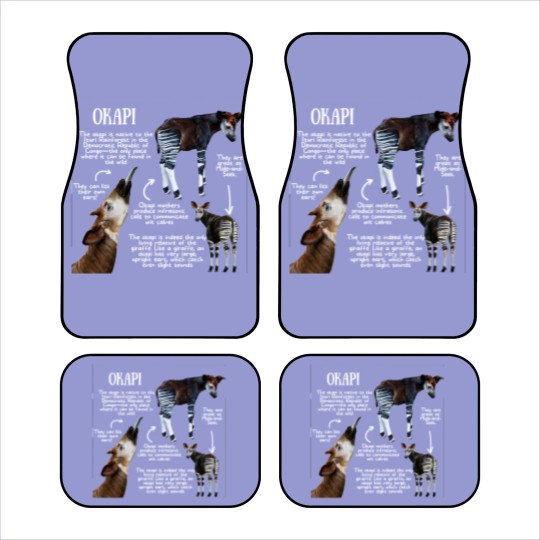 Discover Animal Facts - Okapi - Okapi - Car Mats