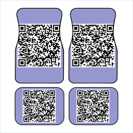 Discover F You QR Code Car Mats